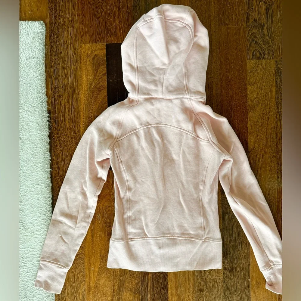 Lululemon Scuba Full Zip Hoodie peach size 2 - Picture 3 of 8